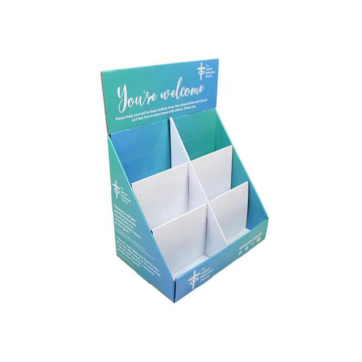 Custom Printed Eco-friendly Corrugated Cardboard Counter Display Boxes ...