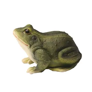 Realistische Harz Frosch Kröte Figur Indoor Garten Dekoration 4.7''