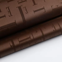 Tissu jacquard 100% polyester en gros, revêtement PU, personnalisation du logo pour les bagages, les sacs à main, les portefeuilles et la doublure de tente