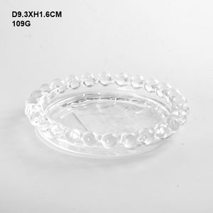 Piccolo <span class=keywords><strong>vassoio</strong></span> di vetro <span class=keywords><strong>con</strong></span> perline chiaro portacandele rotonde per uso matrimoniale <span class=keywords><strong>con</strong></span> colonne per <span class=keywords><strong>candele</strong></span> Tealight - Product Image 3