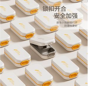 Cortador de Pastillas Cuadrado y Caja de Almacenamiento Portátil 2 en 1, Mini Organizador Divisor a Prueba de Polvo, Triturador de Pastillas - Product Image 2