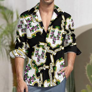 Nuevas Camisas <span class=keywords><strong>de</strong></span> Solapa <span class=keywords><strong>para</strong></span> <span class=keywords><strong>Hombre</strong></span> <span class=keywords><strong>de</strong></span> Alta Calidad con Estampado Floral y Botones, Manga Larga, Impresión 3D, Talla XL, Camisas <span class=keywords><strong>de</strong></span> Trabajo <span class=keywords><strong>para</strong></span> <span class=keywords><strong>Hombre</strong></span> - Product Image 3