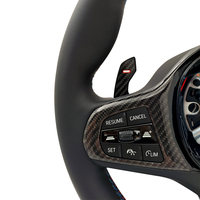 Volant en cuir pleine fleur avec garniture en carbone ACC pour BMW X5 G05 X7 G07 G11 G12 G20 G30 M2 G87 M3 G80 M4 G42 G82 M5 F90 X3M F97