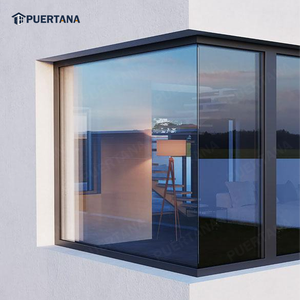 Design della finestra angolare in vetro di alluminio/finestra a forma di L/finestra di vetro balistica a prova di proiettile - Product Image 5