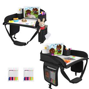 Free sample High quality Carseat Organizer Erase Board Toddler Travel <b>Tray</b> Waterproof Food and Snack <b>kids</b> <b>Lap</b> <b>Tray</b> Table - Product Image 1