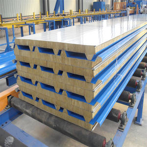 Panneau sandwich en laine <span class=keywords><strong>de</strong></span> roche scellé PU <span class=keywords><strong>de</strong></span> haute qualité | Panneau isolant revêtu <span class=keywords><strong>de</strong></span> métal - Product Image 4