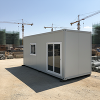 TOPPRE Bon marché 20 pieds Container Cabin Maisons portables Maison préfabriquée Maison préfabriquée Maisons conteneurs détachables 2e main à vendre