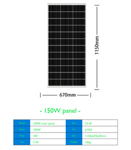 Năng lượng mặt trời bảng điều khiển 100 Watt 150 watt 200 Watt 300 watt hiệu quả năng lượng mặt trời bảng điều khiển năng lượng mặt trời điện năng lượng mặt trời mô-đun - Product Image 6