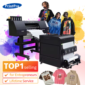 Impresora Dtf PrintPro de gran formato de 60cm, máquina de impresión de camisetas de 4 cabezales con agitador de horno automático, juego de impresora Dtf de 24" - Product Image 1