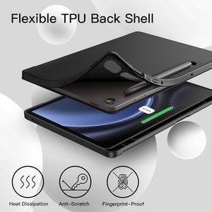<span class=keywords><strong>Housse</strong></span> de protection pour tablette <span class=keywords><strong>Samsung</strong></span> <span class=keywords><strong>Galaxy</strong></span> <span class=keywords><strong>Tab</strong></span> S10 Lite/S10FE 10,9 pouces avec support pour S Pen, étui souple en TPU à trois volets - Product Image 4