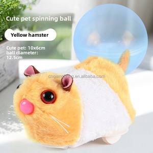 Automatisches Intelligentes Katzenspielzeug Nachhaltiges Lustiges Cartoon-Plüsch-Kaninchen-Hamster-Spielzeug Elektrischer Hindernisvermeidender Rollball - Product Image 3