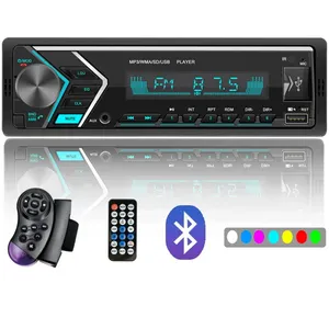 Xuchu Hot Sale Colorful Backlight 12V 1 Din Car Radio Stereo MP3 Player With BT Hands Free Car Charger