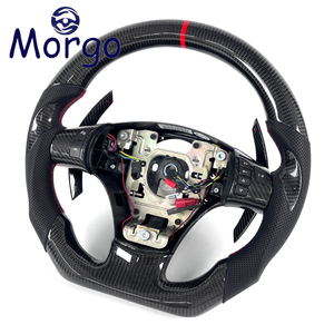 Volante de Cuero y Fibra de Carbono para Chevrolet Corvette C6 Camaro para ZR1 Malibu SS Cobalt HHR Pontiac <span class=keywords><strong>G5</strong></span> Estilo Racing - Product Image 5