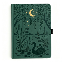 Carnet de notes A5 à couverture rigide, couverture en cuir PU personnalisée, carnet à points, planificateur, cadeau