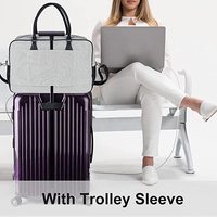 Sac de voyage unisexe en toile pour week-end, sport, gym, avec bandoulière, résistant à l'eau, fermeture éclair, léger, compatible chariot
