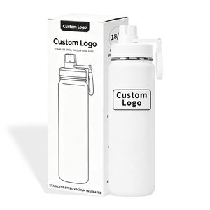 Bouteille d'eau en acier inoxydable à double paroi isolée sous vide de 24 oz avec logo personnalisé, sans BPA, pour boissons chaudes et froides, idéale pour l'extérieur - Product Image 3