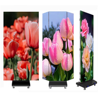 Pantalla LED Mini Portátil de Alto Brillo HD 4K, Pantalla LCD Impermeable para Exteriores, Señalización Digital para Publicidad en Salas