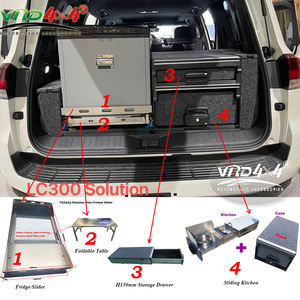 Kit Completo de Cajones Dobles VRD4X4, Accesorios para LC300, Cajón de Cama para Auto Todoterreno, Cajón Personalizado con Ruedas para Land Cruiser 300 - Product Image 2