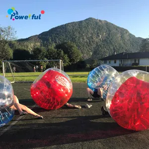 Balón de fútbol de burbujas humanas de buena calidad, patio de recreo hermético, traje de pelota de parachoques, fútbol de parachoques inflable