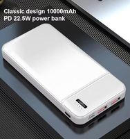 Chargeurs portables en gros d'usine 10000mAh, batteries externes 22.5W à charge rapide USB Type-A/C pour iPhone Android OEM