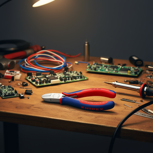 Cortador lateral Knipex de 130 mm para electrónica con bisagra de paso - Product Image 2