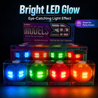 Balle anti-stress LED rotative en gros pour enfants, jouet sensoriel à presser, idéale pour les fêtes et les cadeaux.