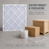 Filtre à air plissé en papier professionnel pour équipements de ventilation HVAC, bureaux, écoles, bâtiments et maisons