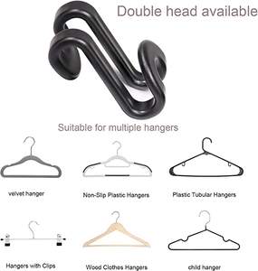 Ganchos de Plástico para Colgar Ropa en Cascada, Clips Ahorradores de Espacio, Conectores para Ropa, Marca SY - Product Image 4