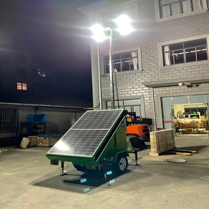 Tour d'éclairage d'urgence mobile de type remorque, lampe solaire pour les mines en extérieur - Product Image 6