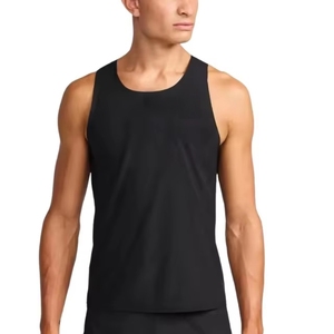 <span class=keywords><strong>Camiseta</strong></span> Deportiva sin Mangas para Hombre <span class=keywords><strong>de</strong></span> Nailon y Spandex <span class=keywords><strong>de</strong></span> Secado Rápido para Maratón, Transpirable y sin Costuras, Personalizada para Carreras y Gimnasio - Product Image 2