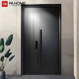 Pinai ประตูทางเข้าด้านความปลอดภัยสำหรับที่พักอาศัยที่ทันสมัยประตูห<span class=keywords><strong>น</strong></span>้าอะลูมิเนียมภาย<span class=keywords><strong>น</strong></span>อกอาคาร - Product Image 2