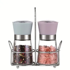 Large Capacity Kitchen Adjustable Coarseness Premium Quality Ceramic Manual Salt Pepper Grinder