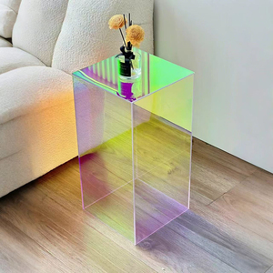 Mesa de Centro Modular Acrílica Clásica Moderna con Borde de Color Personalizable para Sala de Estar y Uso Doméstico - Product Image 3