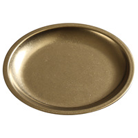Assiette de barbecue ronde vintage en acier inoxydable, fond plat, peu profonde, pour restaurant, vaisselle en métal, assiette à sushi, gâteau, dessert