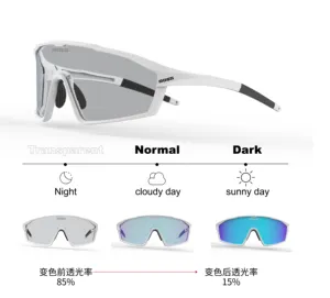 Occhiali da sole sportivi MOEG fotocromatici alla moda lenti Anti- UV protezione per gli occhi da equitazione occhiali da ciclismo