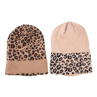 Best-seller Chapeau Jacquard Léopard pour femme Chapeau d'hiver polyvalent à la mode Impression numérique E-Commerce transfrontalier Article chaud