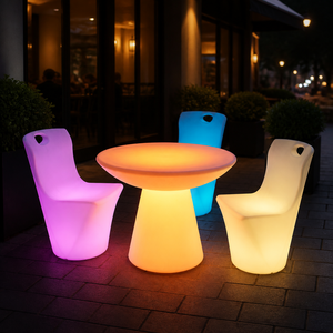 <span class=keywords><strong>Canapé</strong></span> LED Lumineux Moderne pour <span class=keywords><strong>Jardin</strong></span>, Couleurs Changeantes, Éclairé, Étanche, Anti-UV, Recyclable, <span class=keywords><strong>en</strong></span> PE Écologique et Durable pour Aménagement Paysager - Product Image 2