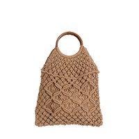 Sac à main d'été pour femmes, nouveau style ethnique, sac de plage en coton personnalisé avec deux sangles, fermeture à glissière, motif de fil, sac à main pour femmes