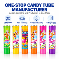 Tube d'emballage alimentaire en aluminium et plastique imprimé sur mesure, haute barrière, avec bouchon à vis, rechargeable, pour produits sucrés