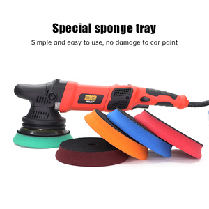 Tampon de polissage en <span class=keywords><strong>mousse</strong></span> double <span class=keywords><strong>action</strong></span> de 150 mm (6 pouces) vert à surface plane et bord biseauté, tampon de coupe intensive pour l'entretien automobile - Product Image 3
