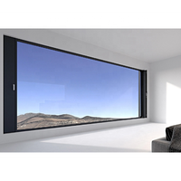Ventana fija de vidrio insonorizado con doble acristalamiento para el hogar interior moderno personalizado, ventanas fijas para la venta