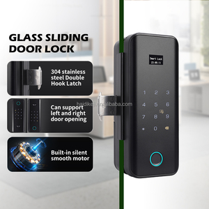 Cửa Thông Minh khóa tuya từ xa mở khóa kỹ thuật số khóa cửa màn hình vân tay Key mật khẩu thẻ sinh trắc học kỹ thuật số cửa kính khóa - Product Image 3