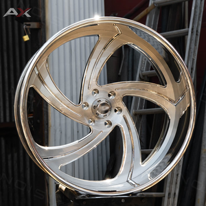 Jantes forgées Trakas 24x10 26x10 6x135 6x139.7 personnalisées, échelonnées, polies, 5 branches pour Ford F150 Chevy Silverado Pro Wheel - Product Image 1