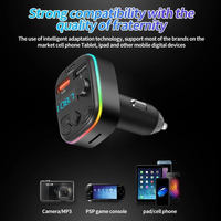 Chargeur rapide sans fil BT5.0 3.1A USB Type-C, entrée 12-24V, écran LED rotatif à 180 degrés, ignifuge, OTP, pour ordinateur portable et écouteurs