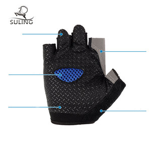 ODM OEM medio dedo ciclismo bike/bicicleta de carreras transpirable anti-deslizamiento guante deportivo - Product Image 3
