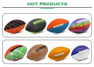 Gomma personalizzata mini palla da football americano taglia 1 3 6 7 9 per la formazione di promozione regali