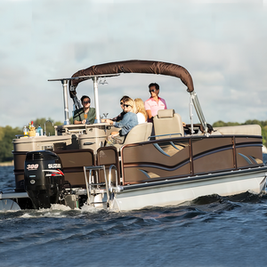 2026 di lusso pontone barca con barra in alluminio motore fuoribordo incrociatore Sport pesca 7.9m saldati <span class=keywords><strong>costruzione</strong></span> pontone barca - Product Image 5