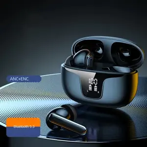منتجات جديدة لعام 2023، سماعات أذن لاسلكية XY-19 ANC، عالية الجودة بشاشة عرض، مع خاصية التحكم الحراري المباشر (ENC) ، سماعات أذن 5.3، سماعات أذن للألعاب