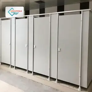 12mm hpl board public school solid surface toilet cubicle partitions bathroom stalls compact laminate toilet partitions doors