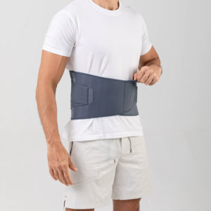 حزام دعم للظهر عالي الجودة قابل للتعديل من النيوبرين والفولاذ مع العلاج المغناطيسي لتخفيف آلام الظهر مع شعار مخصص - Product Image 1